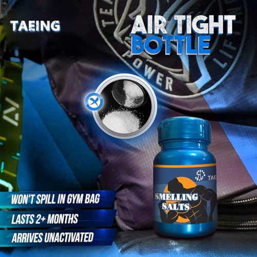 TAEING Smelling Salts for Athletes, Ammonia Smelling Salts-Power Bursts, Mental Focus Apply to Fitness, Weightlifting, Track and Field, Hockey Sport - Thumbnail 2