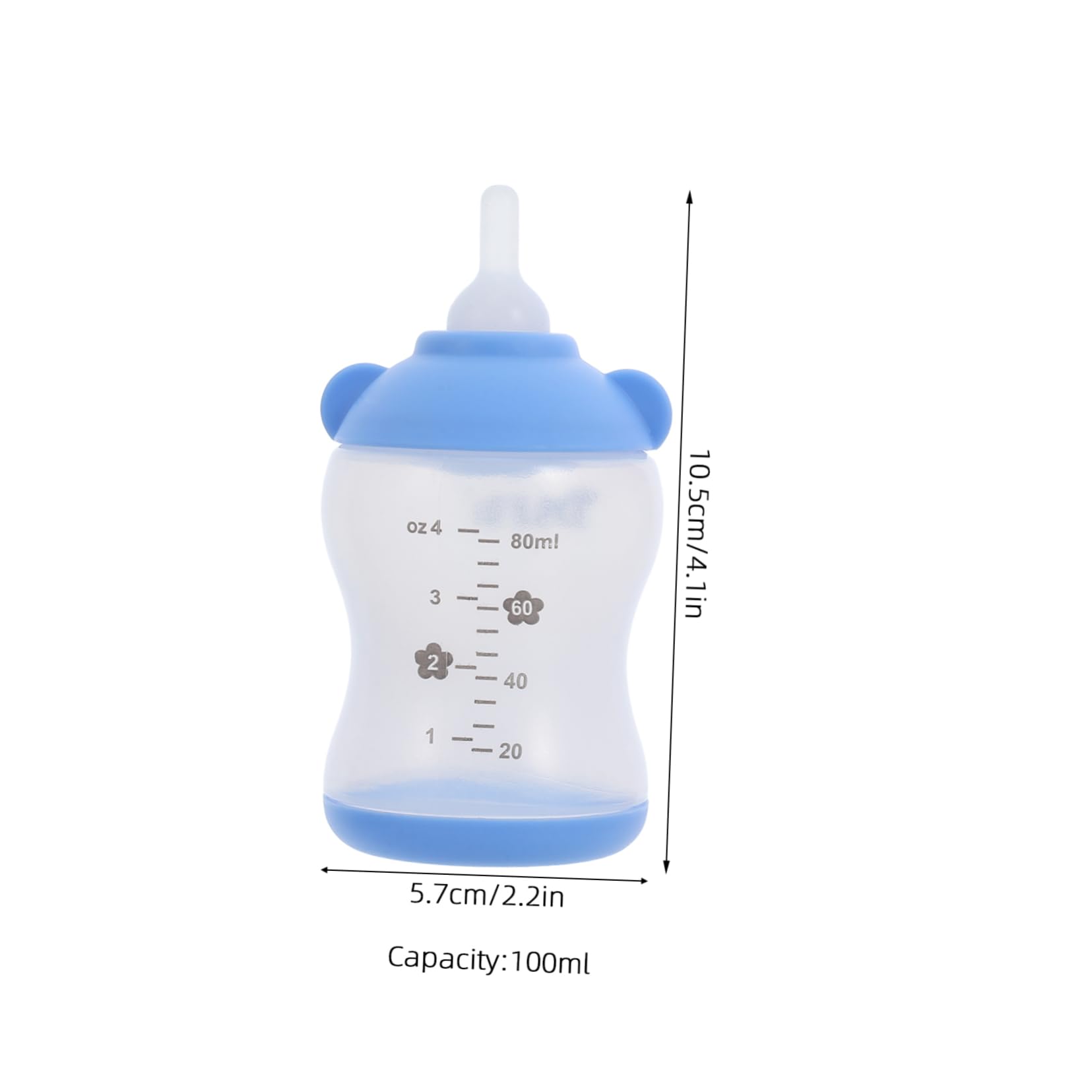 BCOATH 2pcs Pet Nursing Bottle: Portable Feeding Bottles for Small Animals Newborn Puppies and Kittens for Travel and Outdoor Use