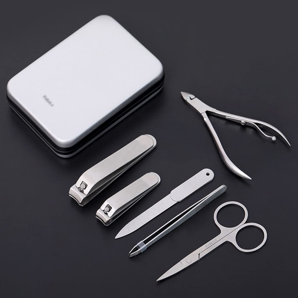 Coupe-Ongles Kit de Coupe-Ongles, 6 pièces Portable Nail Set Décoration Pied Set Soins Personnels Beauté Set Manucure Kit