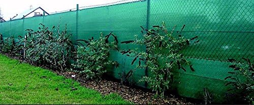 NMK NETS Fencing Shade Net 90% 2x2 Meter (6.5x6.5 feet, Green) with Attached Metal Eyelets for Garden Farm and Other Multipurpose Green Net