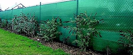 NMK NETS Fencing Shade Net 90% 2x25 Meter (6.5x80 feet, Green) with Attached Eyelets for Garden Farm and Other Multipurpose Green Net