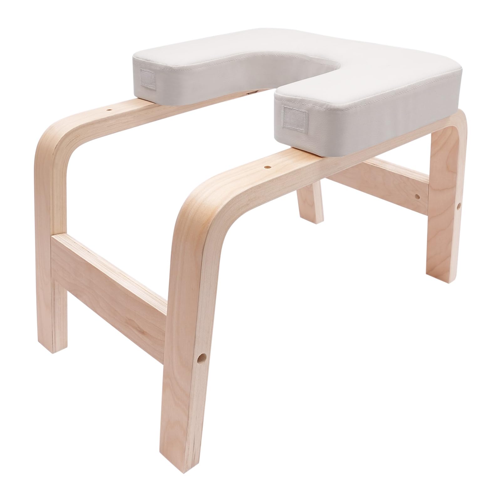 Yoga Headstand Bench, Yoga Chair for Family Gym, with PU Padding, Wood Frame Invert Chair, for Core Training Balance Exercises, Load 200kg, for Beginners & Home Gym
