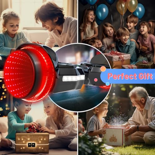 Image of SIMATE Scooter, Colorful LED Light-Up Wheels, Bluetooth Speakers and APP, Dual 250W Motors, 8.5 mph Max Speed & 8.5 Miles Max Range, Gifts for Kids Adults Girls Boys