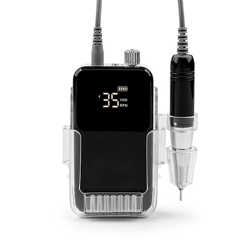 Miniatura 2 de Taladro de uñas - Cuidado de uñas de dedos y pies - Juego de manicura y pedicura - Taladro de uñas profesional portátil - con kit de taladro - para