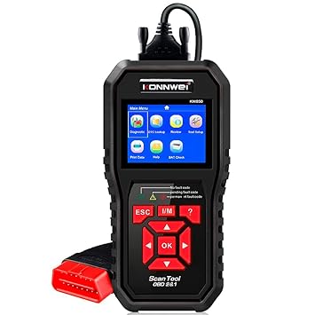 OBDII Scanner Code Reader (KW850) Professional OBDII Anto Scanner Car Diagnostic Check Engine Light Tool for All OBD II Cars Since1996'