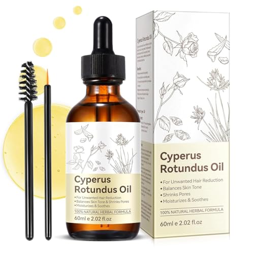Cyprus Rotundus Oil - Cyperus Oil, Cyperus Cypress Rotundus for Hair Removal, Reducing Body Hair Growth, Smooth Skin & Moisturizing,Suitable for All Skin Types, Natural Hair Removal Solution - 2.03 oz