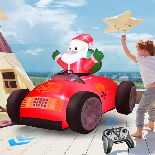 KLYLOP RC Inflatable Santa Claus Outdoor with Auto Inflate, 3.5FT Christmas Inflatables Santa Toys...
