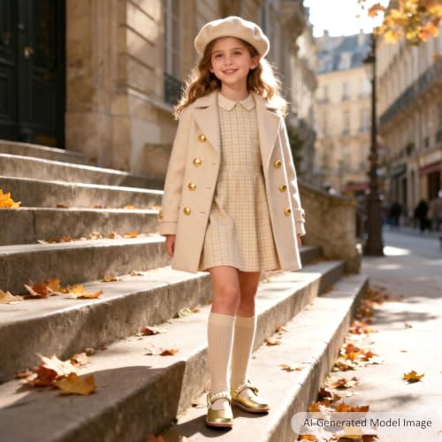Image of Felix & Flora Toddler Girl Mary Jane Dress Shoes - School Oxford Flats for Girl Party Shoes.