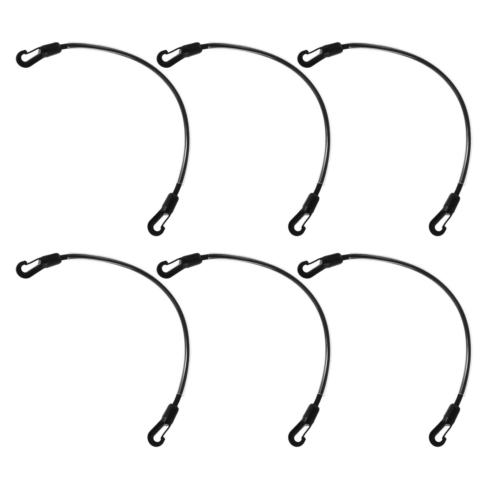 Levemolo 6 Stück Elastische Ersatz Beinriemen mit Doppelseitigen Clips für Pferdedecken Nylon und Kunststoff Sichere Befestigung im Winter und Alltag