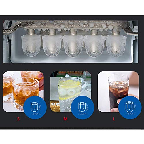 Máquina de hielo compacta automática con cubos de acero inoxidable miniatura 3