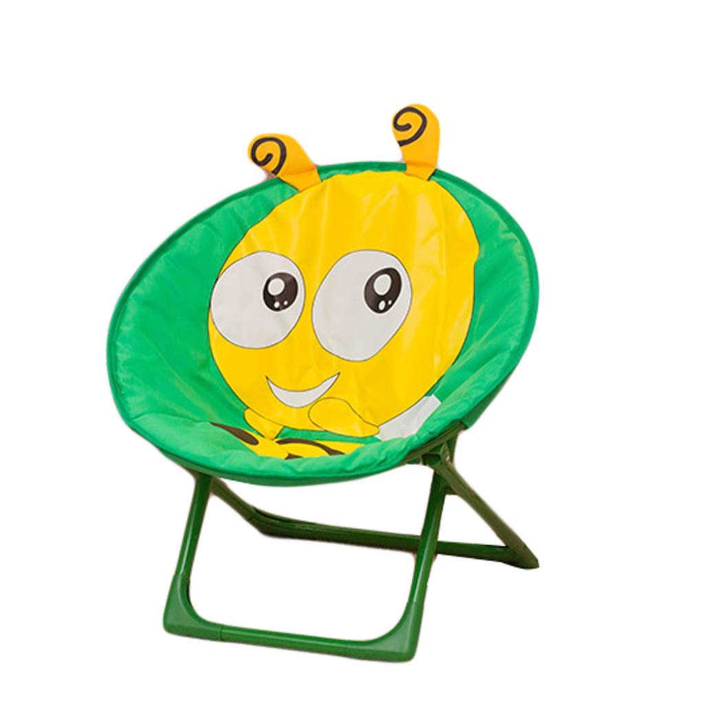 Amazon Co Jp キッズ ムーンチェア漫画の赤ん坊の折りたたみ椅子小型ポータブル屋外の怠惰なソファチェアかわいいキッズチェア Color Yellow Diy 工具 ガーデン