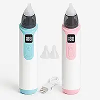 Aspirador Nasal Elétrico para Bebê 6 Velocidades Recarregável USB Limpeza Nariz Ouvido