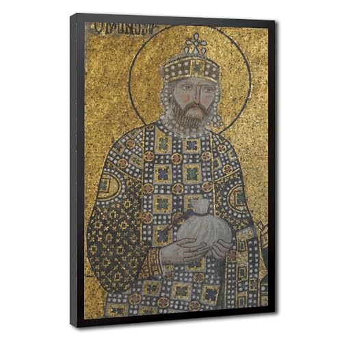 Mosaïque de l'empereur Constantin IX - Idée cadeau décoration murale sur toile