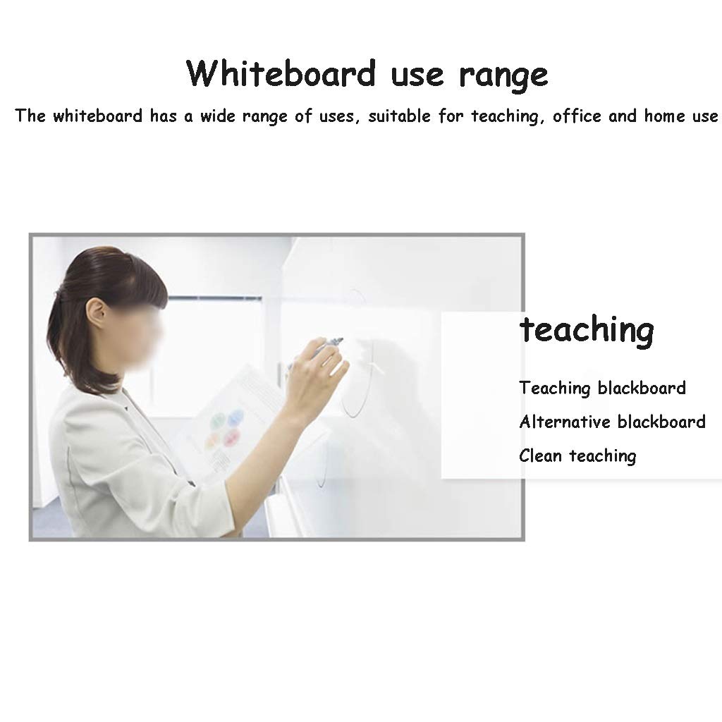 Tableau Blanc Tableau Blanc effaçable à Sec Suspendu magnétique Simple Face Tableau mémo Domestique Tableau de Graffitis pour Enfants Tableau d'écriture de réunion de Bureau (45X60 CM)