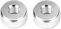 Vista 4 de Paquete de 2 adaptadores de montaje de tubería de rosca de aluminio NPT de 1/4 de pulgada NPT de 1/4 de pulgada, accesorios para automóvil, uso