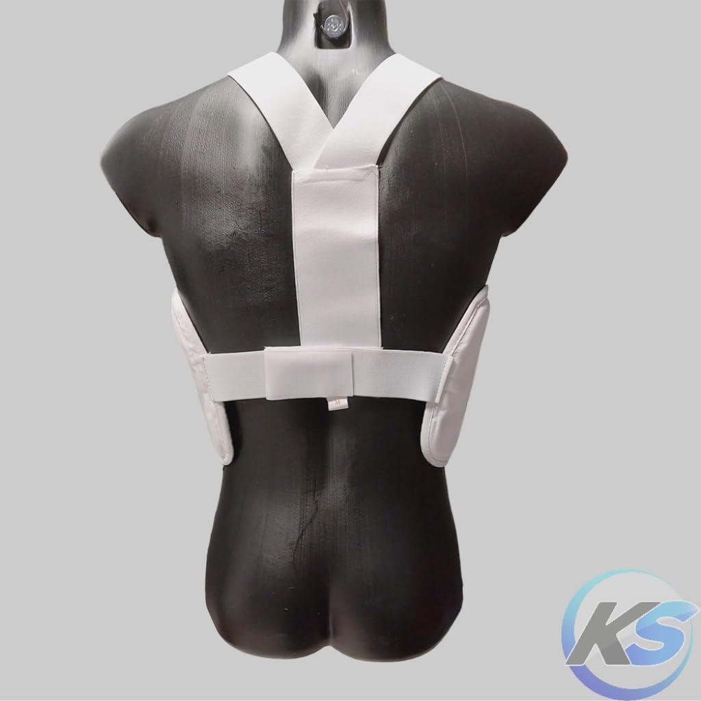 Corpetto da Karate Design Ergonomico Protezione con Chiusure Posteriori a strappo Elastiche Varie Misure