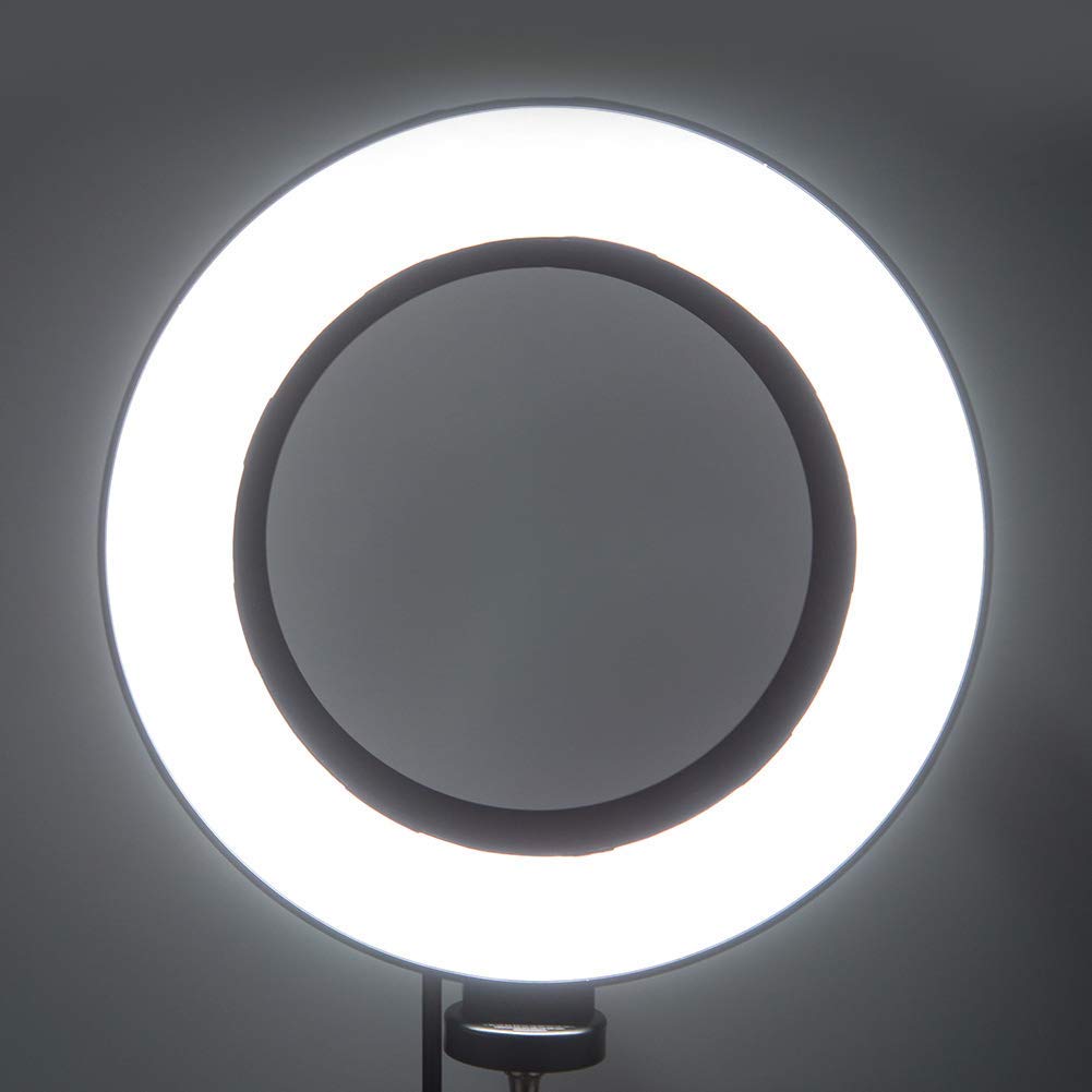 Anello Luminoso a LED 6 Pollici, 3 Modalità Luminosità Regolabile, Luce Ad Anello Dimmerabile per Fotografia Trucco Selfie Video Editing Montaggio