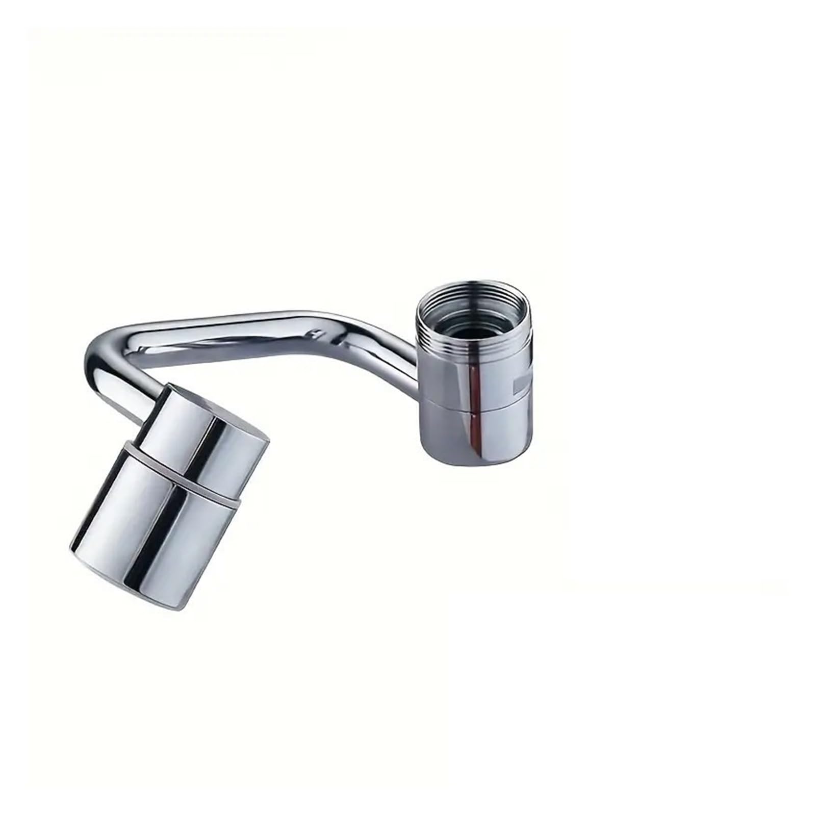 1080° Swivel Stainless Steel Kitchen Faucet Extender for Kitchen Faucet(Silver-2pcs)
