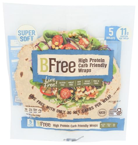 Generic B.Free High Protein Low Carb Wraps 7.41 oz (Pack of 12)