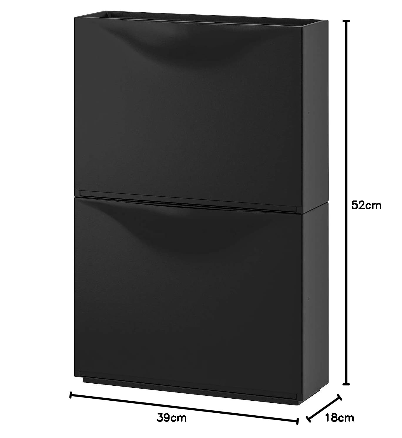 IKEA Trones Storage Shoe Cabinet, 52x39 cm, Black : Amazon.co.uk