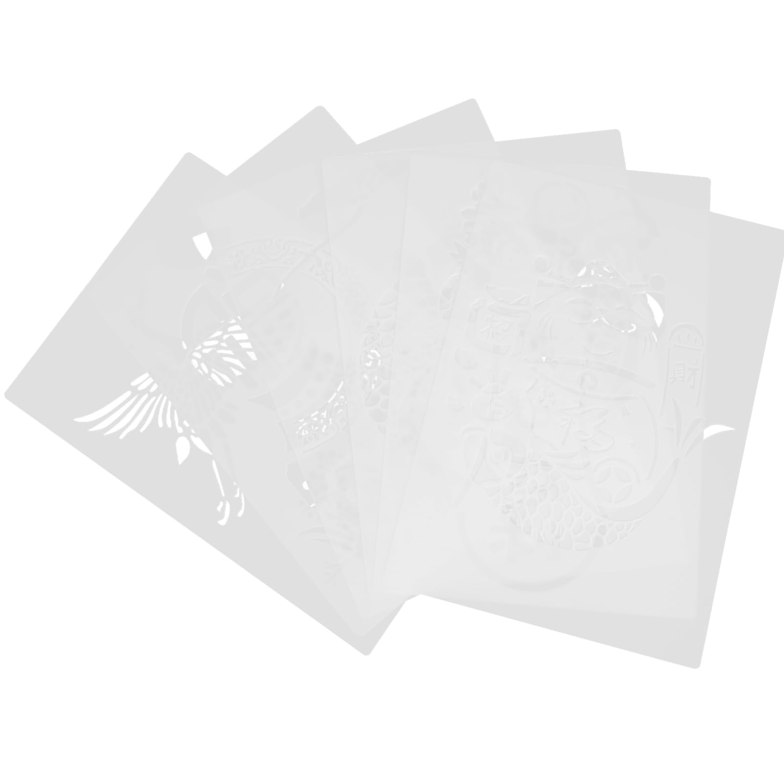 EXCEART 30pezzi Stencil per Pittura Rilievo Template per Creazioni Artistiche Tela per Feste e Decorazioni Fai Te Facile da Usare e Versatile