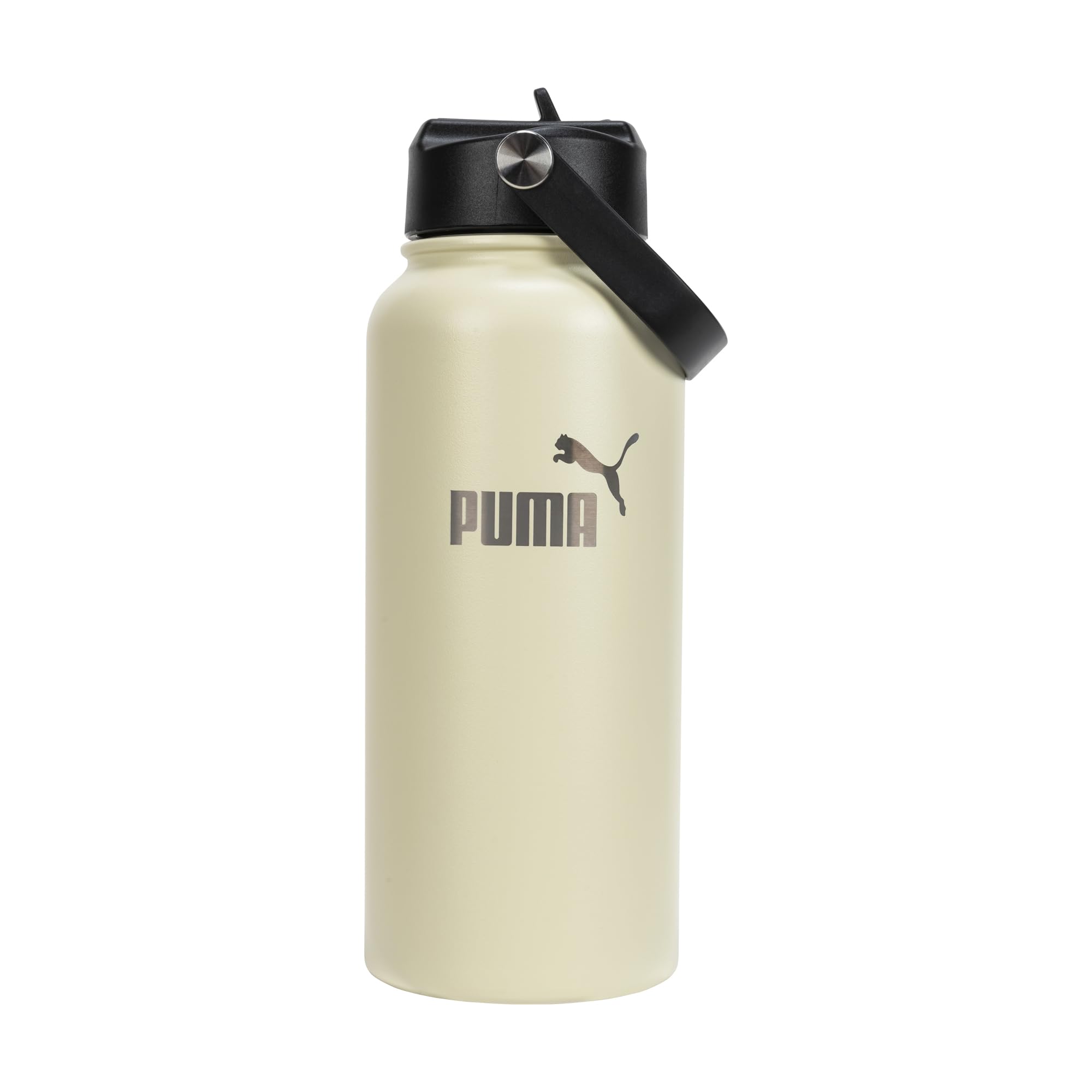 Puma Cream Evercat 32 Oz Stainless Steel Water Bottle, 32 Ounces