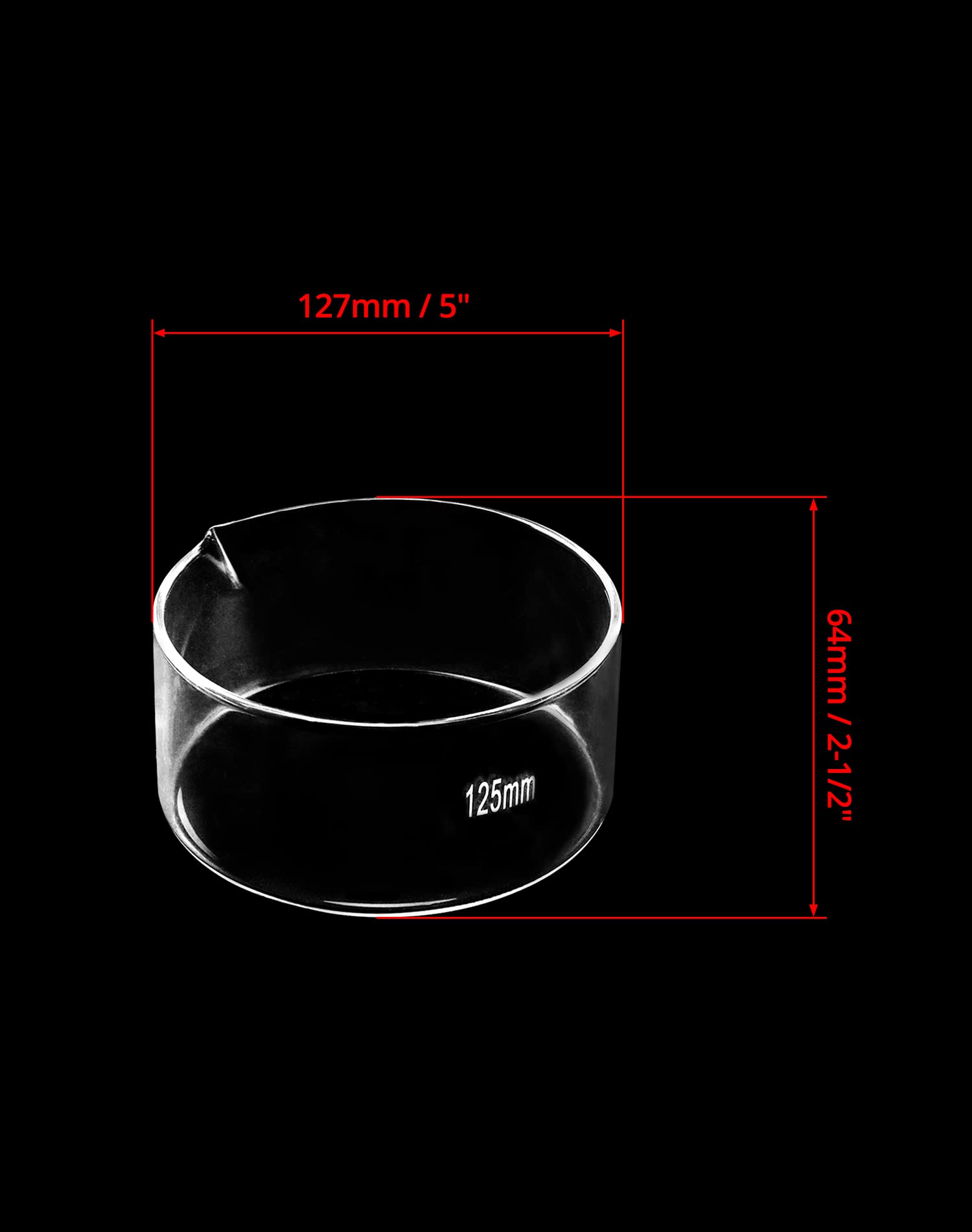 QWORK 500ml Crystallizing Dishes, 2 Pack Flat Bottom Lab Dishes with Spout and Heavy Rim, Borosilicate 3.3 Glass for Professional Laboratories, Science Classrooms, Kitchen, Crafts — Amazon image 6