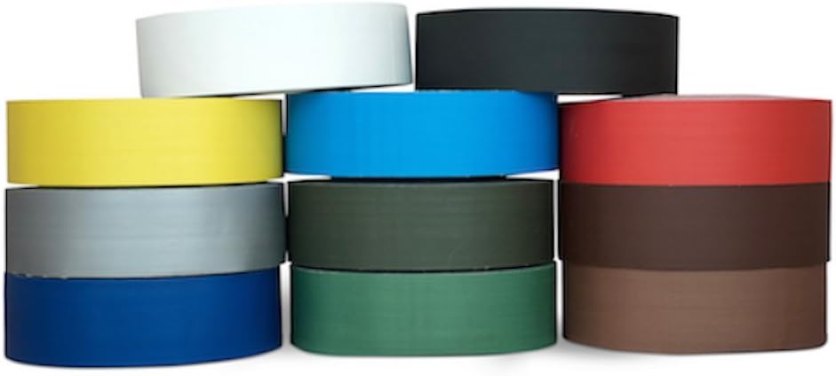 T.R.U. CGT-80 カラーテープ 照明コード用 舞台・ステージ用 ゴム製粘着面付き 長さ60ヤード 厚さ12ミル (0.01