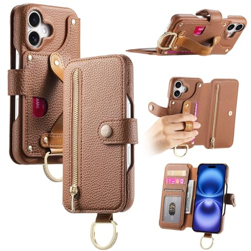 Étui portefeuille iPhone 17 Pro Max sécurisé pour cartes et monnaie avec zip