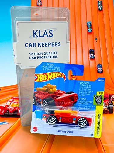 Hot Wheels Bricking Speed LEGO COMPATIBLE CAR (Red/Orange/Blue) 9/10 Experimotors 2022-165/250 (Short Card) *** available in A KLAS CAR KEEPER PROTECTIVE COLLECTORS CASE *** HCT37 - Image 2
