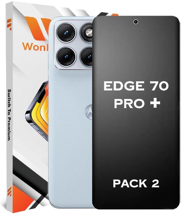 Image of Pack 2- Matte Screen Guard Protector for Motorola Edge 70 Pro Plus 5G Unbreakable Membrane | Flexible TPU Matte Film | Transparent | Edge to Edge Installation Kit