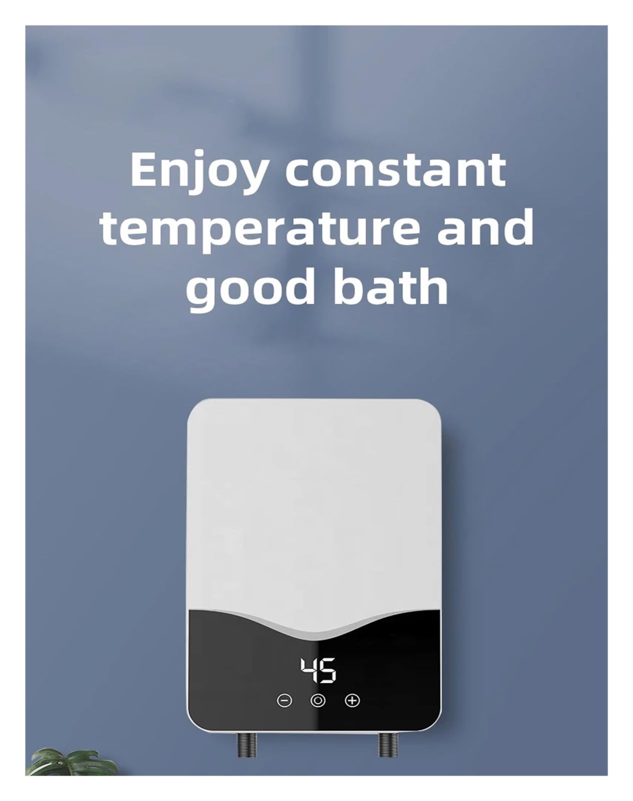 Scaldabagno Elettrico, Scaldabagno Istantaneo Senza Serbatoio for Bagno, Scaldacqua Elettrico Istantaneo da 5,5 KW con Protezione Automodulante E Surriscaldamento