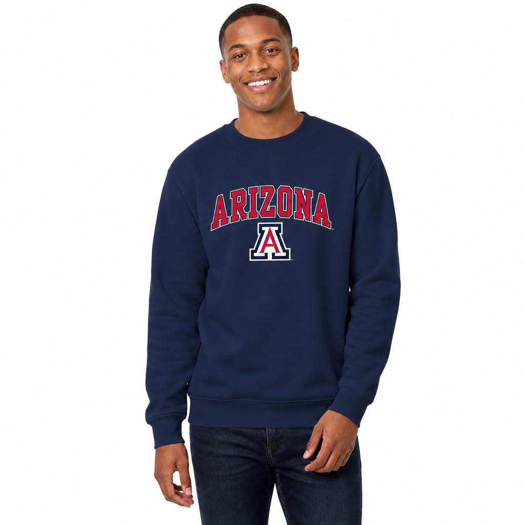 NCAA College Sweatshirt Fleece Crewneck Pullover for Men and Women