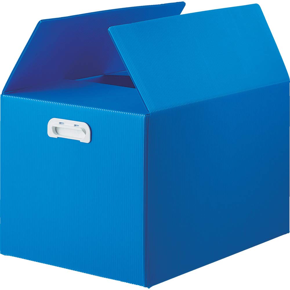 TRUSCO TDP-B3D-5B Cardboard Plastic Case, Set of 5, B3 Size, No Handle Hole, Blue