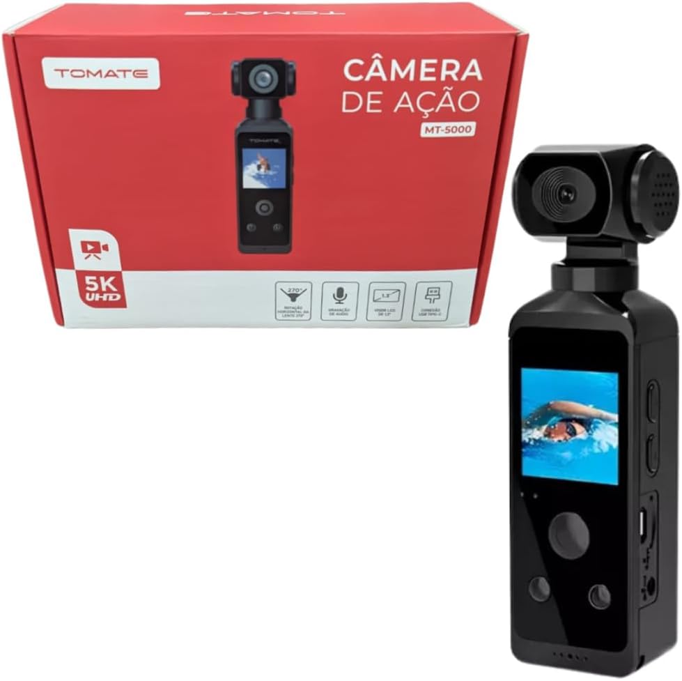 51q76nXTjZL._AC_SL1080_ Câmera de ação HD 5K de bolso 270 ° Mini câmera esportiva wi-fi rotativa com estojo à prova d'água para capacete, gravador de motorista de bicicleta de viagem