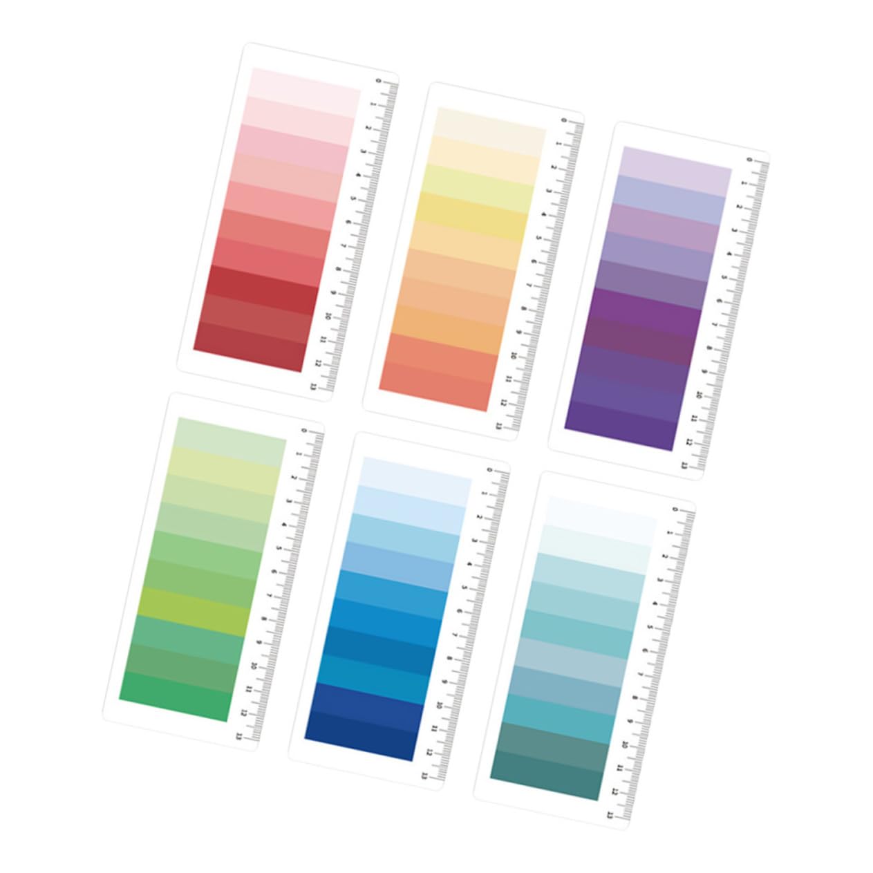 Gadpiparty 12 Sätze Portable Sticky Tabs Pastellfarben Durchsichtige Haftmarker für Notizen Seitenmarkierung und Bürobedarf Leicht für Zuhause
