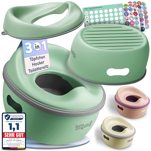 Valy&Oli® 3in1 Töpfchen für Kinder - Kindertöpfchen & Hocker -...