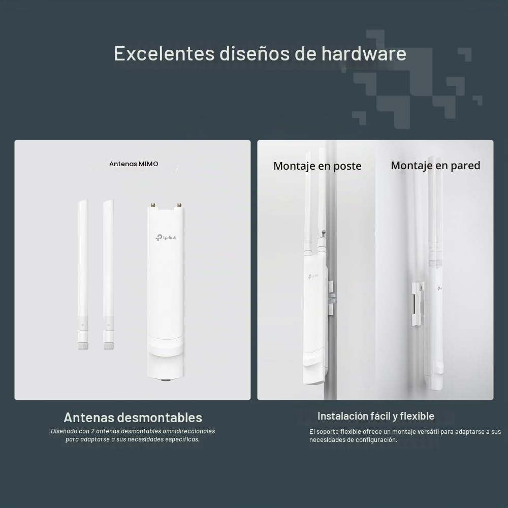 TP-Link Festa F41-Outdoor Access Point N300, gestión Gratuita en la Nube, Soporte para PoE pasivo, IP65 Resistente a la Intemperie para entornos Exteriores, Cobertura de Gran Alcance