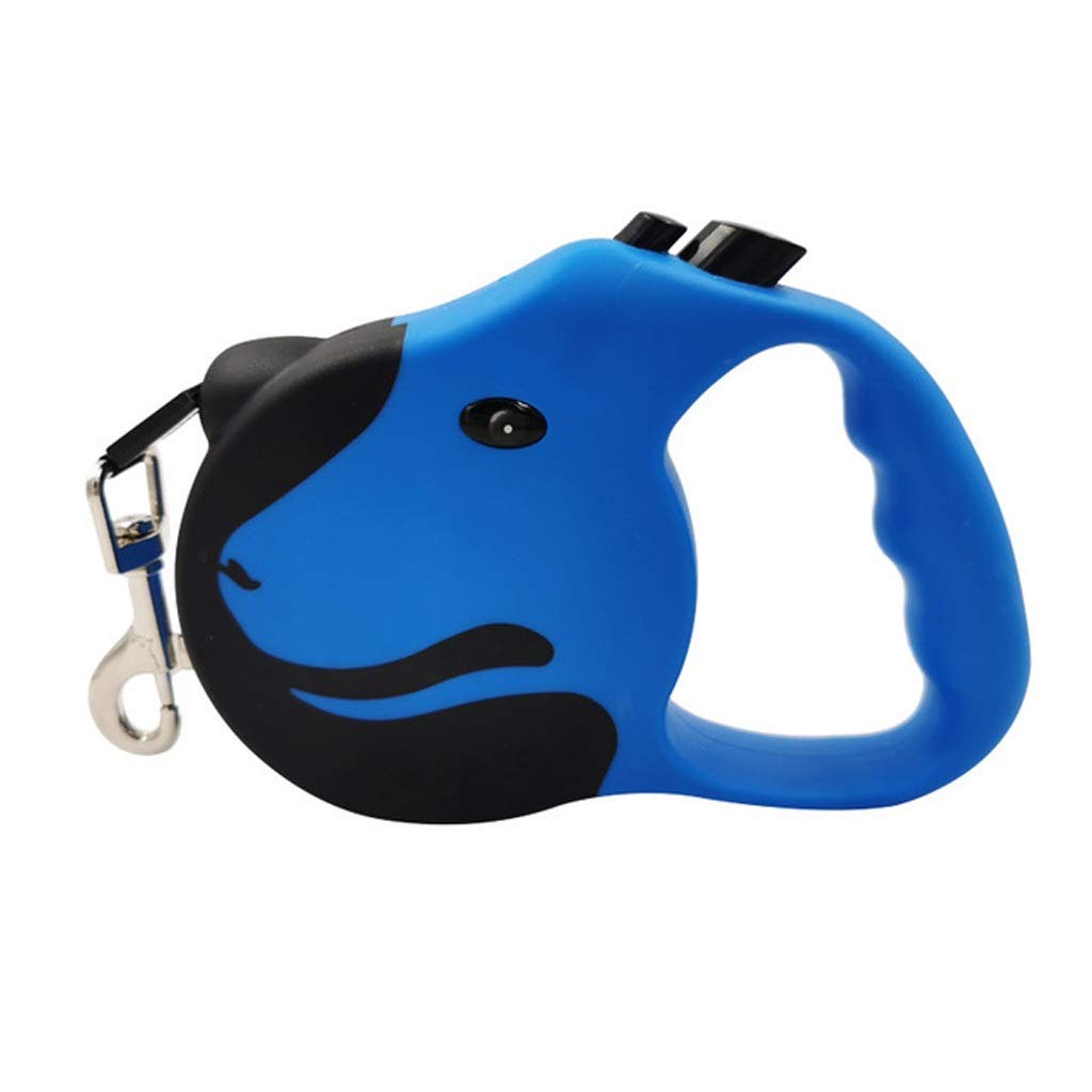 Langlebige Haustier-Hundeleine, automatisch ausziehbares Zugseil, einziehbare Nylon-Haustierleine für kleine, mittelgroße Hunde, Haustiere (Color : D, Size : 5M) (E 3M)
