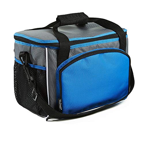 Fit & Fresh 12 Can Capacity Cooler Bag, Insulated with Adjustable Shoulder Strap