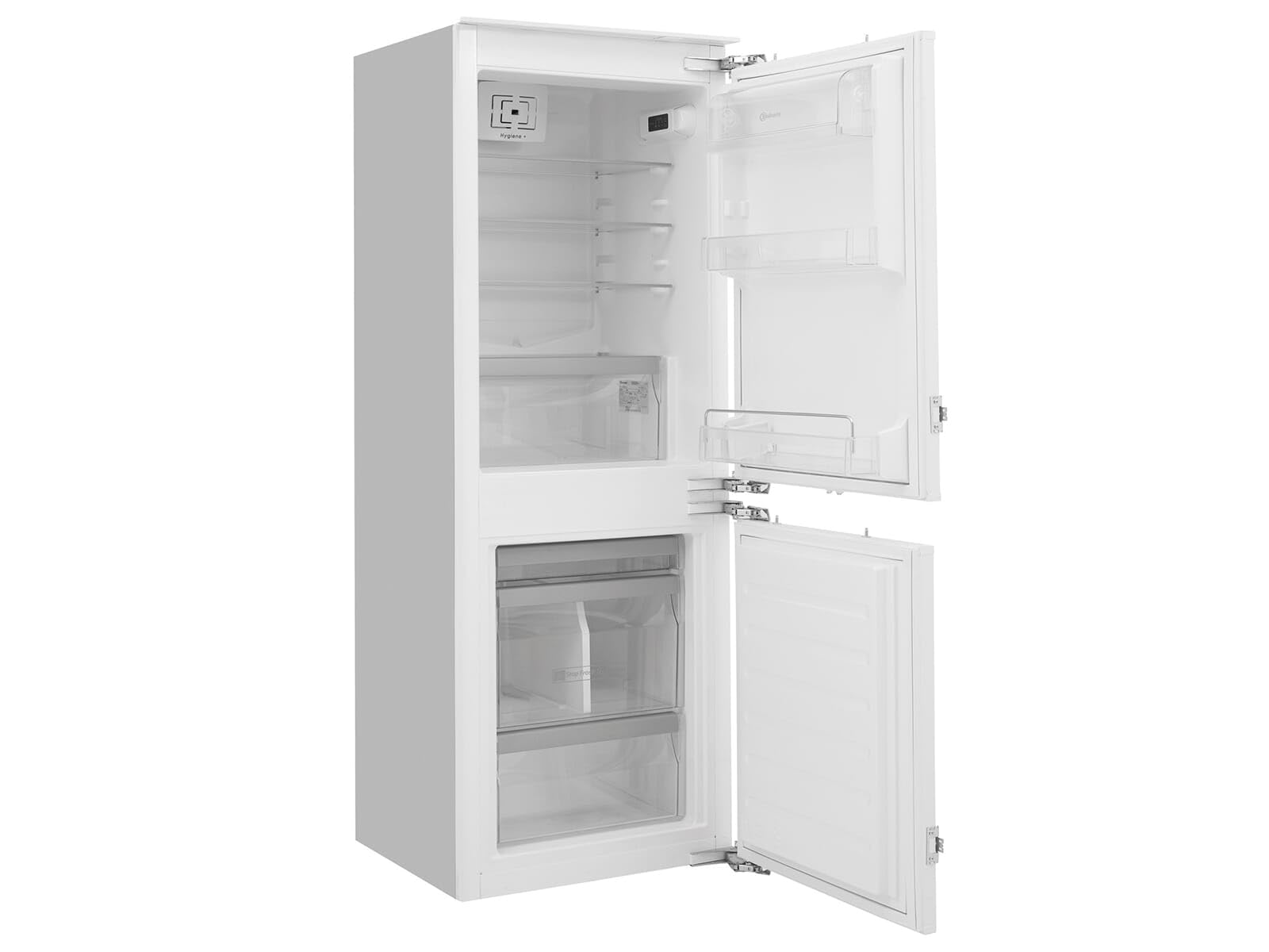 Bauknecht KGIS 16F2 P StopFrost Einbau-Kühl-/Gefrierkombination (Nische 158) / Gesamtnutzinhalt: 232 Liter/ ProFresh/ Hygiene+ Filter / StopFrost / Abtauautomatik im Kühlteil, Weiss