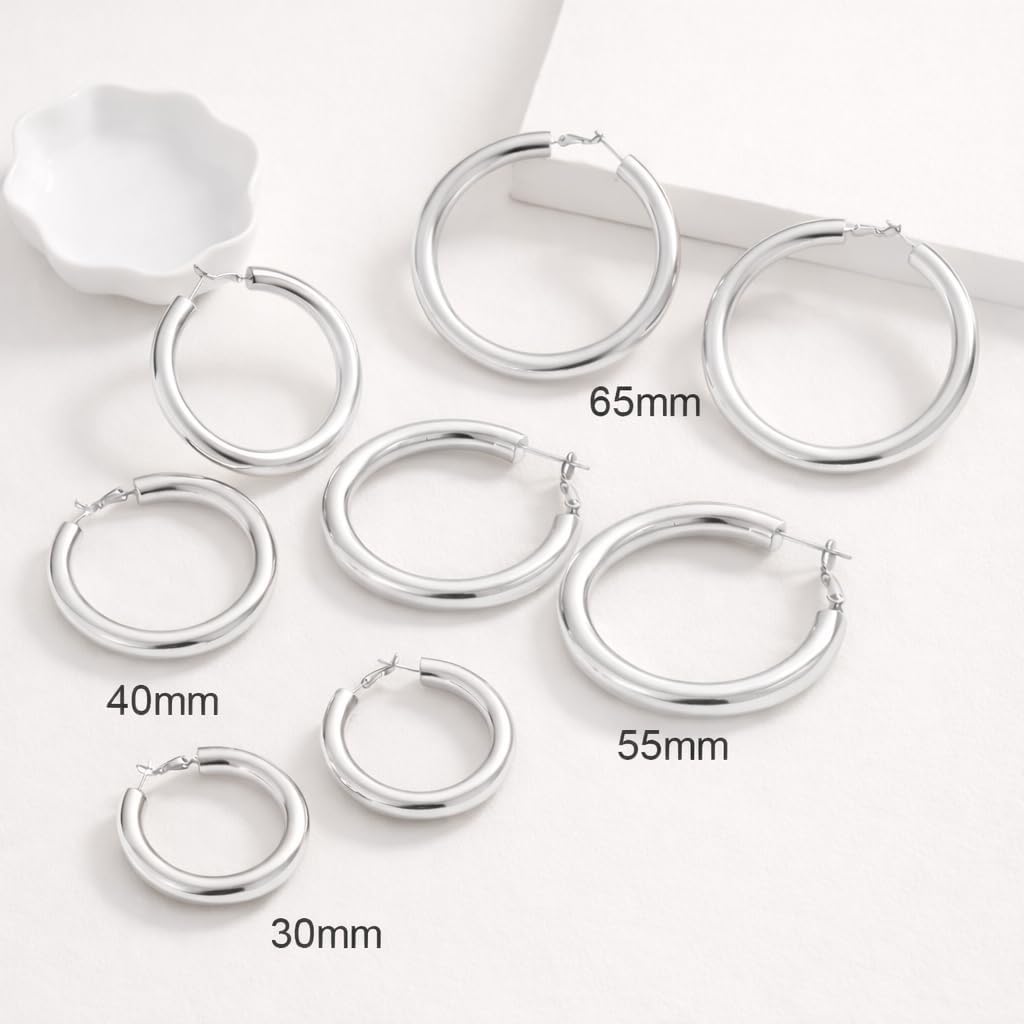 14K Gold Earrings for Women - Lightweight, Hypoallergenic, Swiss Craftsmanship, Classic Round Design - Ideal Gift for Sensitive Ears, Everyday Wear & Yoga Enthusiasts with 14k Gold Earrings