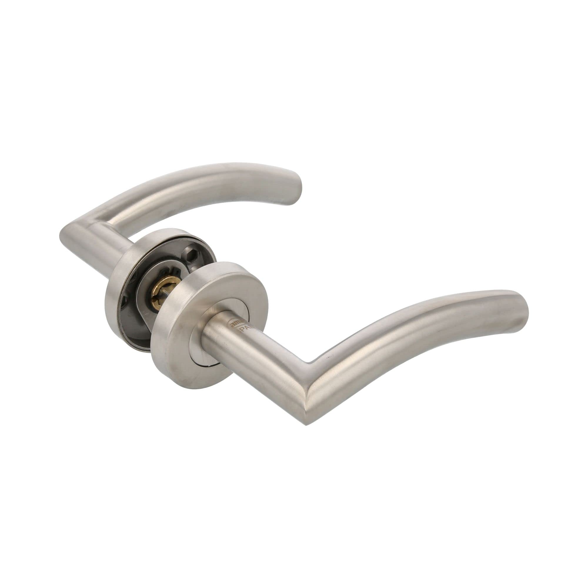 Stampella Per Maniglie Amig 10RX - Acciaio Inossidabile Nero, 53x53 Mm, Per Porte Interne - Foto 12