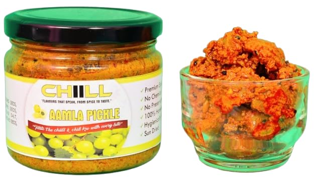 CHIILL | Aamla Pickle | Awle ka Achaar 300g | Homemade Pickle | Preservative Free | Tangy Amle ka achar | Less Oil Less vinegar | Traditional Home made Aamla ka achar | Himachali Taste | without aamla seeds