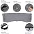 Skyour Patio Sectional Curved Sofa Protector Cover Waterproof Heavy Duty 420D Oxford Outdoor Sectional Curved Couch Sofa Furniture Covers with Windproof Reinforced Buckles (89.76x45.67x33.86in)