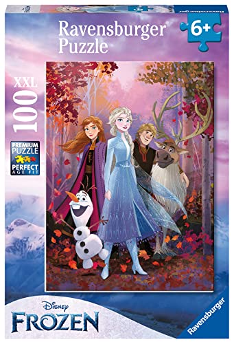 Ravensburger - Puzzle Disney Frozen Elsa e i Suoi Amici, Puzzle 100 XXL per Bambini e Bambine, a partire dai 6 anni - Esclusiva Amazon