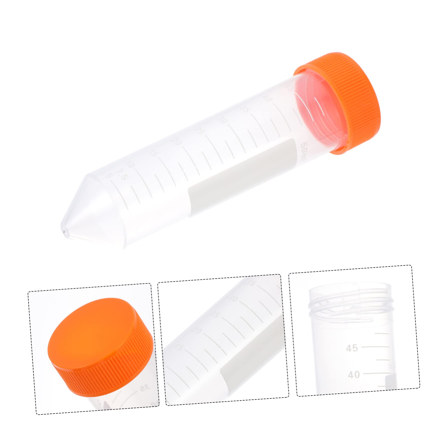 Provette da Centrifuga 50 Pezzi 50ml in Plastica con Tappo