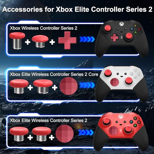 Image of SHINEHOME 13 in 1 Metal Thumbsticks for Xbox One Elite Series