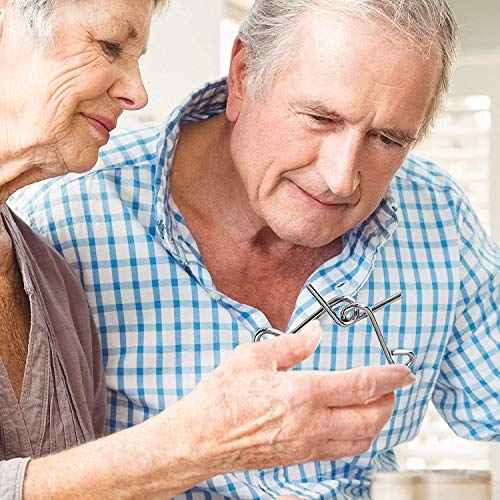 AiYoYo 24 Stück Knobelspiel für Erwachsene und Kinder Geduldspiele IQ Spiele Puzzle 3D Brainteaser Metall Puzzle mitgebsel Jungen Mädchen Spielzeug Geschenk für Weihnachten Ostern Geburtstag