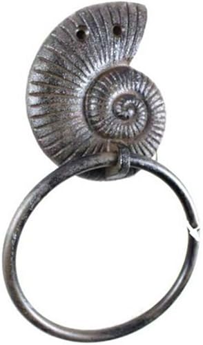 Miniatura 85 de Toallero de hierro fundido de plata antigua de 8.5 pulgadas - Decoración de conchas marinas - Decoración del hogar del mar Plata,Hierro fundido,Azul